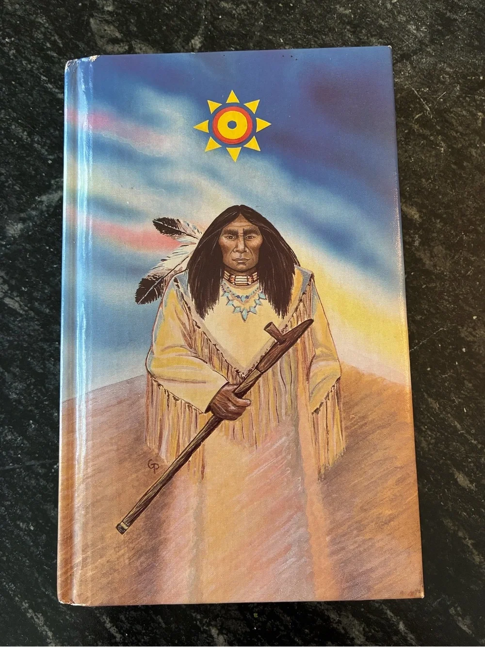 Vintage Quality Artworks Native American Hardcover Blank Journal Sunrise
